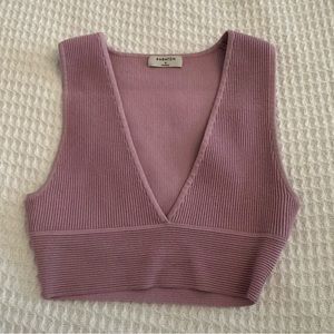 Babaton Sculpt Knit Deep V Tank | Size M